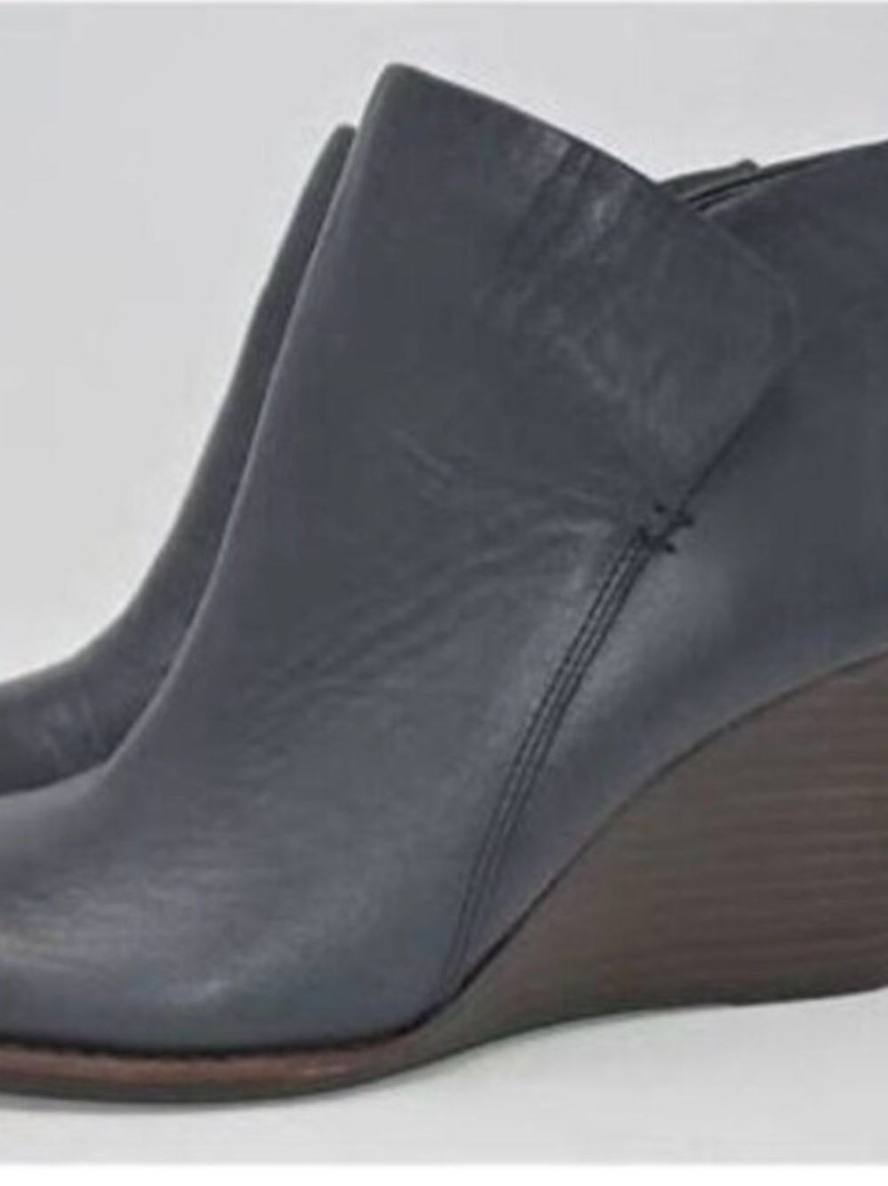 Gianni Bini Slate Gray Wedge Ankle Booties